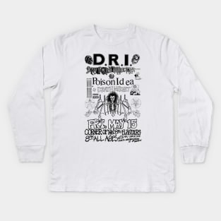 1987 Hardcore Punk Show (Portland, Oregon) Kids Long Sleeve T-Shirt